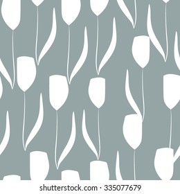 Abstract floral pattern. Seamless background