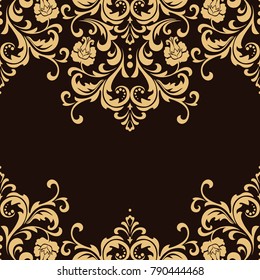 Abstract floral pattern. Seamless background. Perfect for invitations or announcements.	
