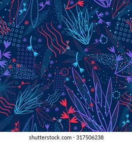 Abstract floral pattern
Seamless bright abstract pattern.