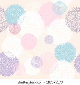 Abstract floral pattern. Seamless pattern with flowers. Floral background.