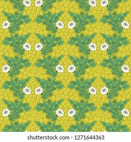 Abstract  floral pattern (Seamless Vector)