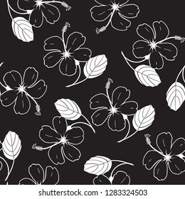 Abstract floral pattern (Seamless vector)