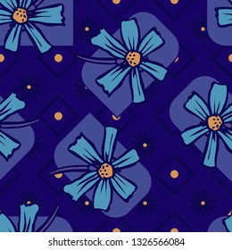 Abstract floral pattern  Seamless Vector 