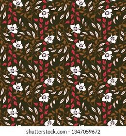 Abstract Floral Pattern (Seamless Vector)