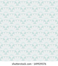 Abstract floral pattern. Seamless vector background.