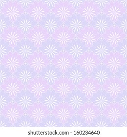 Abstract floral pattern. Seamless vector background.