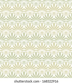 Abstract floral pattern. Seamless vector background.
