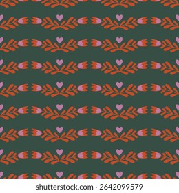 Abstract floral pattern in small abstract flowers. Floral seamless background. Vintage template for fashion prints.