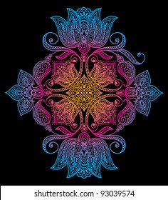 Abstract floral pattern or tattoo