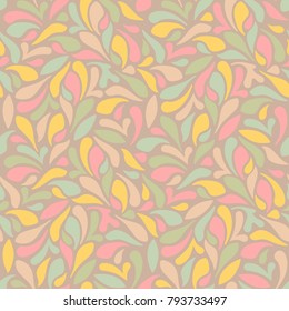 Abstract floral pattern. Trendy oriental design for paper, textile, wallpaper, wrapping. 