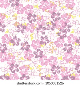 abstract floral pattern in vector