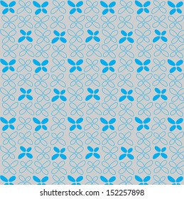 Abstract floral pattern. Vector art