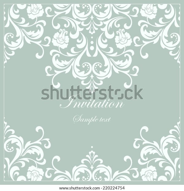 Abstract floral pattern. Vector\
background. Perfect for invitations or\
announcements.