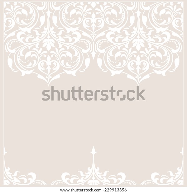 Abstract floral pattern. Vector
background. Perfect for invitations or
announcements.
