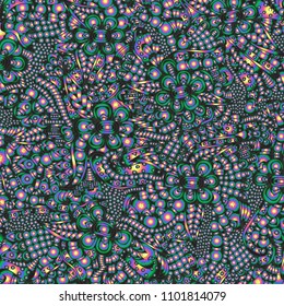 Abstract, floral pattern .Vector illustration, hand drawn doodle