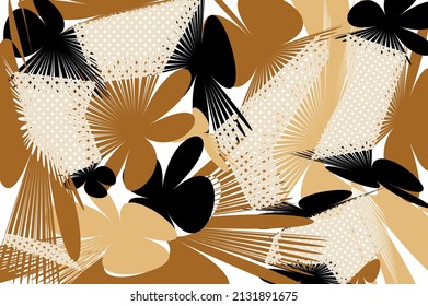 Abstract floral pattern. Vector Illustration.