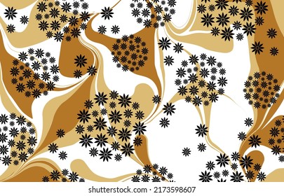Resumen del patrón floral. Ilustración vectorial.