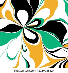 Abstract floral pattern. Vector Illustration.