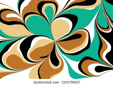 Abstract floral pattern. Vector Illustration.