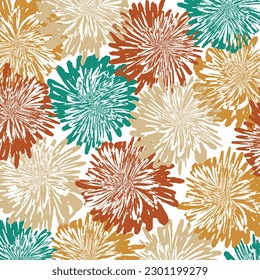 Abstract floral pattern. Vector Illustration.