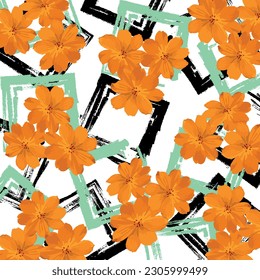 Abstract floral pattern. Vector Illustration.