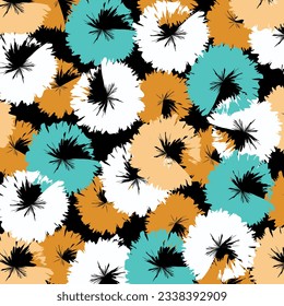 Resumen del patrón floral. Ilustración vectorial
