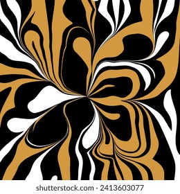 Abstract floral pattern. Vector Illustration.