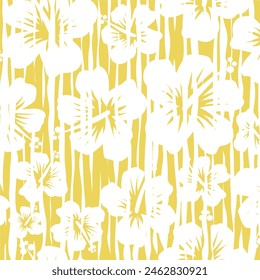 Abstract floral pattern. Vector Illustration.