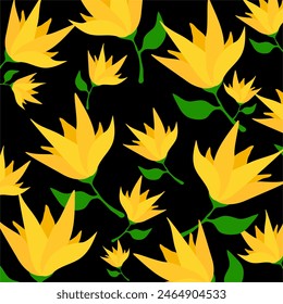 Abstract floral pattern. Vector Illustration.
