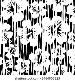 Abstractas patrón floral. Ilustración vectorial.