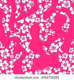 Abstract floral pattern. Vector Illustration.