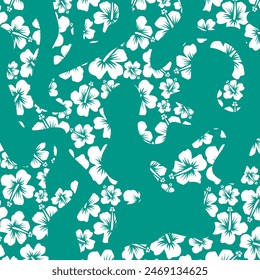 Abstractas patrón floral. Ilustración vectorial.
