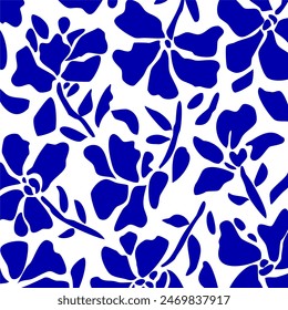 Abstract floral pattern. Vector Illustration.