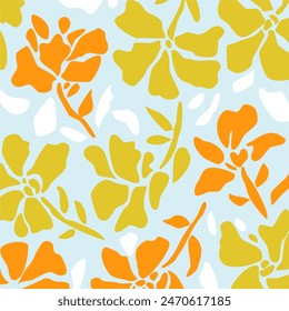 Abstract floral pattern. Vector Illustration.