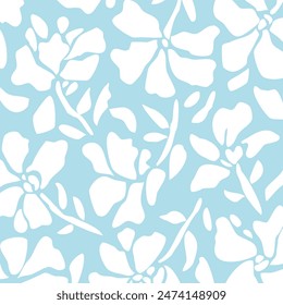 Abstractas patrón floral. Ilustración vectorial.