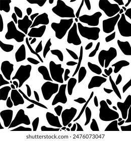 Abstractas patrón floral. Ilustración vectorial.