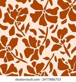 Abstract floral pattern. Vector Illustration.