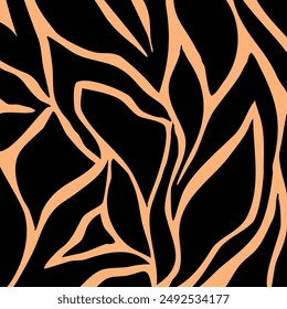 Abstract floral pattern. Vector Illustration.