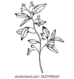 Abstraktes Blumenmuster. Vektorgrafik.  Nahtloses Blumenmuster. Abstraktes, handgezeichnetes Blumenmuster.
