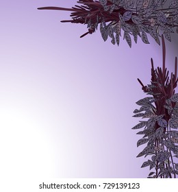 Abstract floral pattern .Vector illustration, drawn by hand