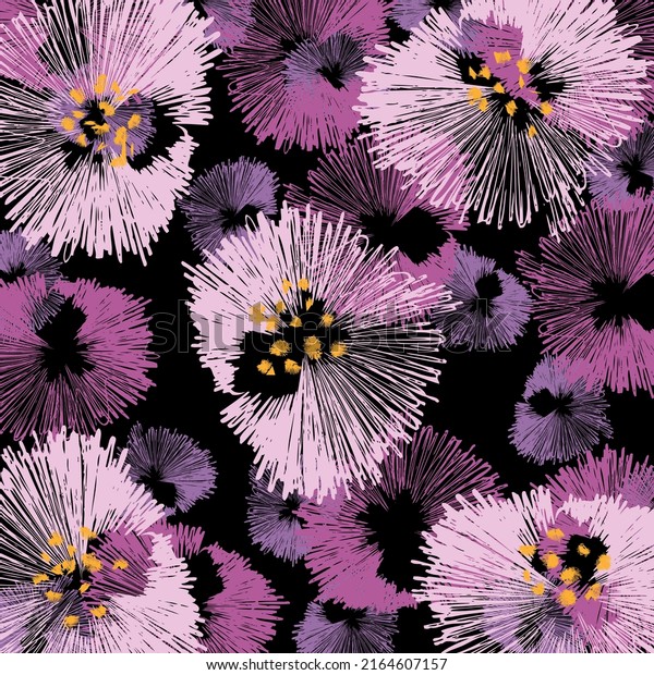 Abstract floral pattern. Vector Illustration.
