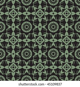 abstract floral pattern, vector image