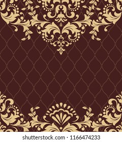 Abstract floral pattern. Vector seamless background. Perfect for invitations or announcements.