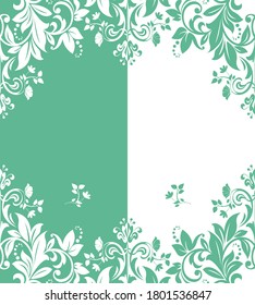 Abstract floral pattern. Vector seamless background. Perfect for invitations or announcements.