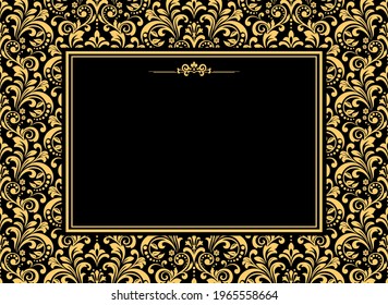 Abstract floral pattern. Vector seamless background. Perfect for invitations or announcements.