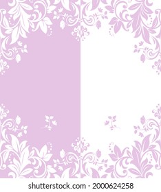Abstract floral pattern. Vector seamless background. Perfect for invitations or announcements.