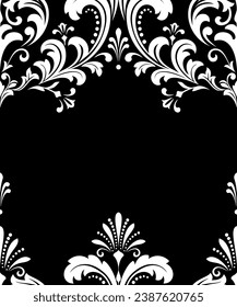 Abstract floral pattern. Vector seamless background. Perfect for invitations or announcements.