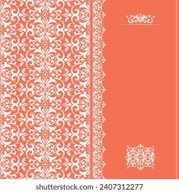 Abstract floral pattern. Vector seamless background. Perfect for invitations or announcements.