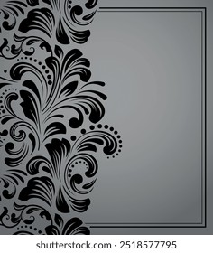 Abstract floral pattern. Vector seamless background. Perfect for invitations or announcements.