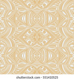 Abstract floral pattern. Vector seamless light doodle hand drawn wallpapers